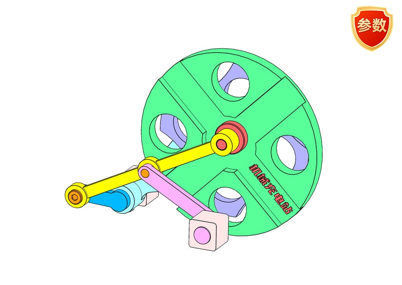 D0625 Four-Geneva Wheel Mechanism