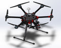 N348024 - DJI S900 Hexacopter UAV 3D Modeling Drawings, STEP Format
