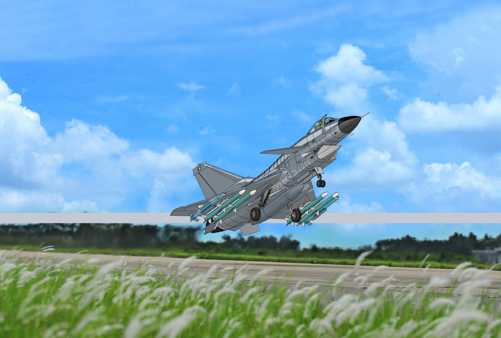 N349011 - J-10A Fighter Simplified Toy 3D Model Drawings, x_t Format