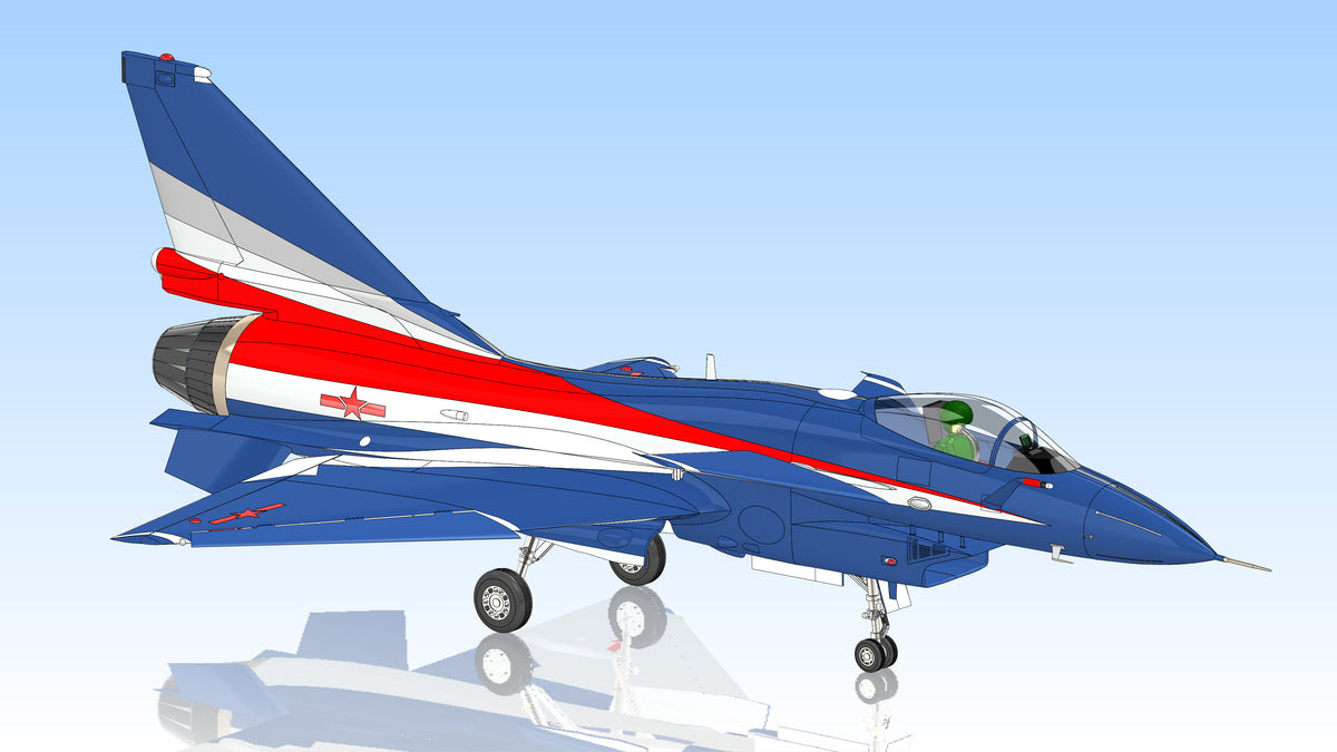 N349012 - J-10  J-10B  J-10Y Fighter 3D Model Drawings, x_t  STEP Format