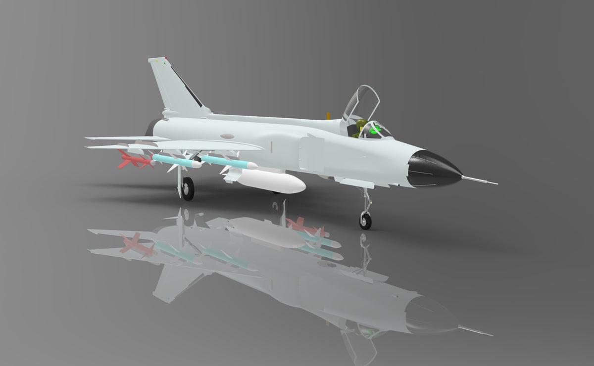 N349004 - Shenyang J-8 II Fighter Appearance Toy 3D Model Drawings, x_t Format