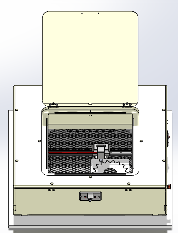 N314005-60W Laser Cutting Machine 3D Model (STEP)