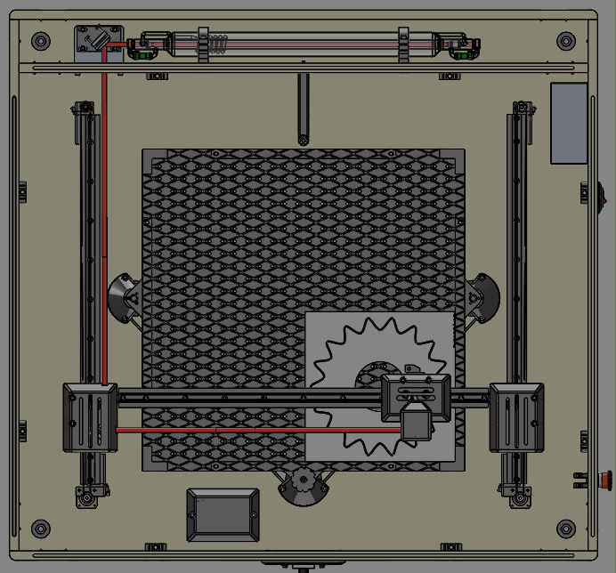 N314005-60W Laser Cutting Machine 3D Model (STEP)