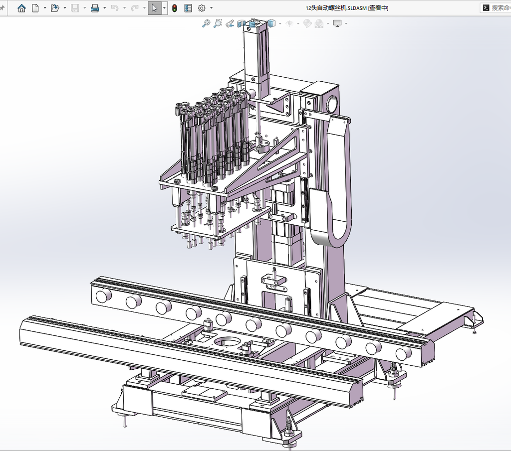 N304004 - 12-head Automatic Screw Machine, SolidWorks 2014
