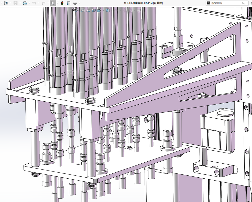 N304004 - 12-head Automatic Screw Machine, SolidWorks 2014