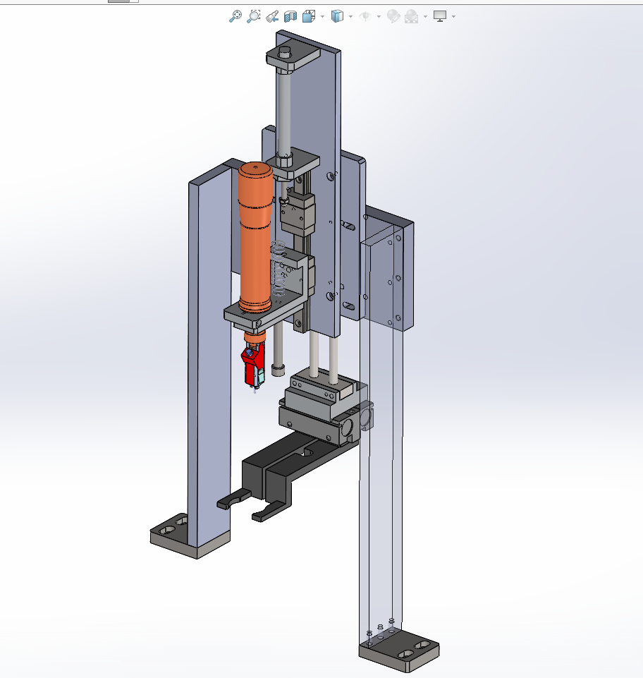 N304042 - Cylinder Clamping Loading & Unloading Structure with Screw Locking Function