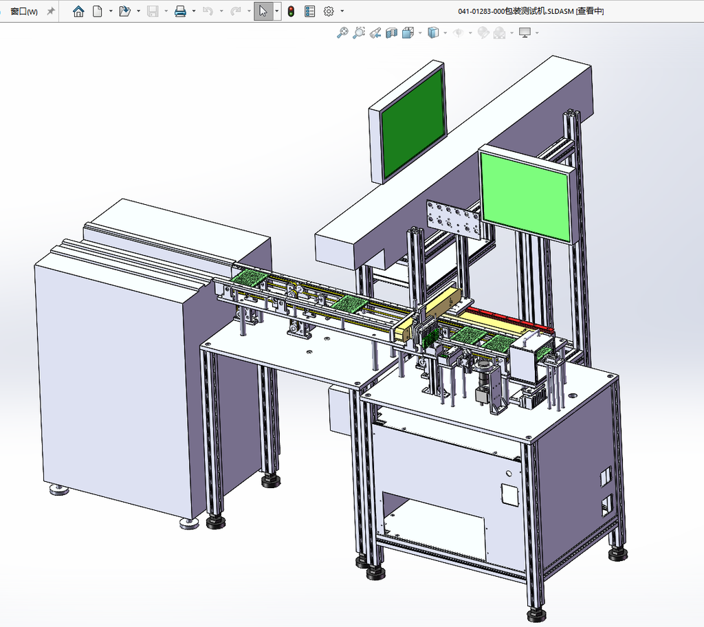 N306005 - 3D Model of Integrated LED Component Inspection & Packaging Machine