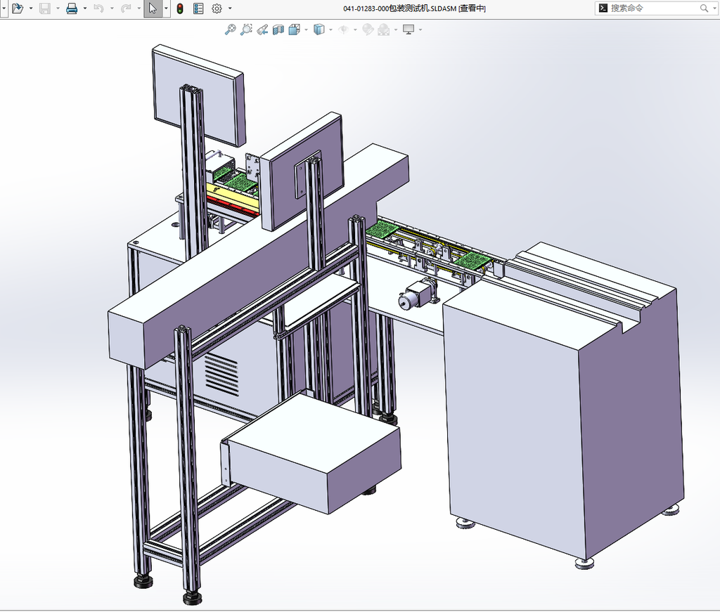 N306005 - 3D Model of Integrated LED Component Inspection & Packaging Machine