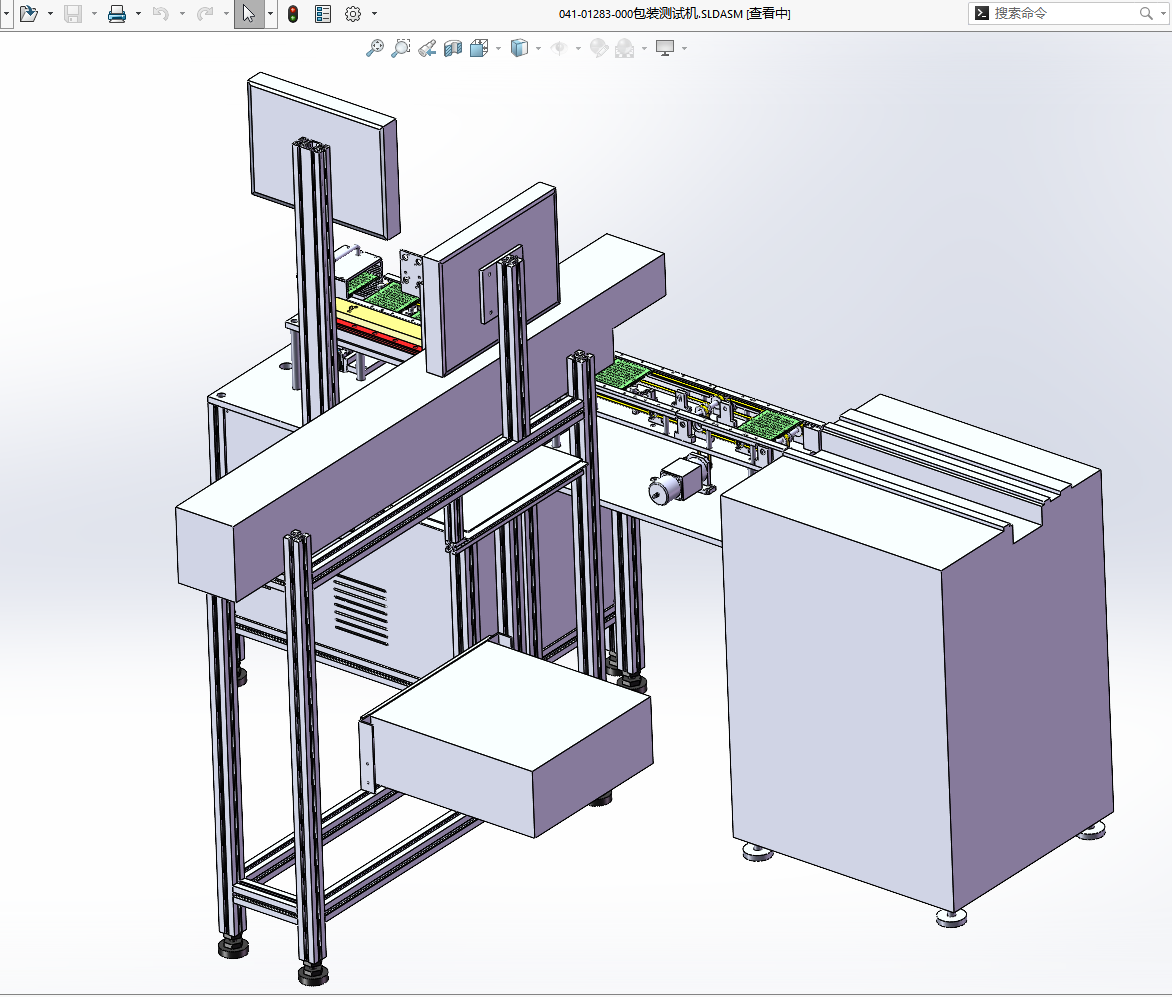 N306005 - 3D Model of Integrated LED Component Inspection & Packaging Machine