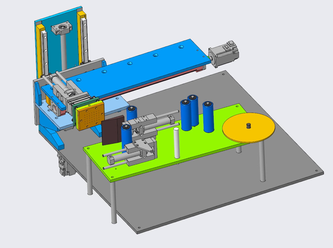 N308002 2-Axis Labeling Mechanism 3D Drawing