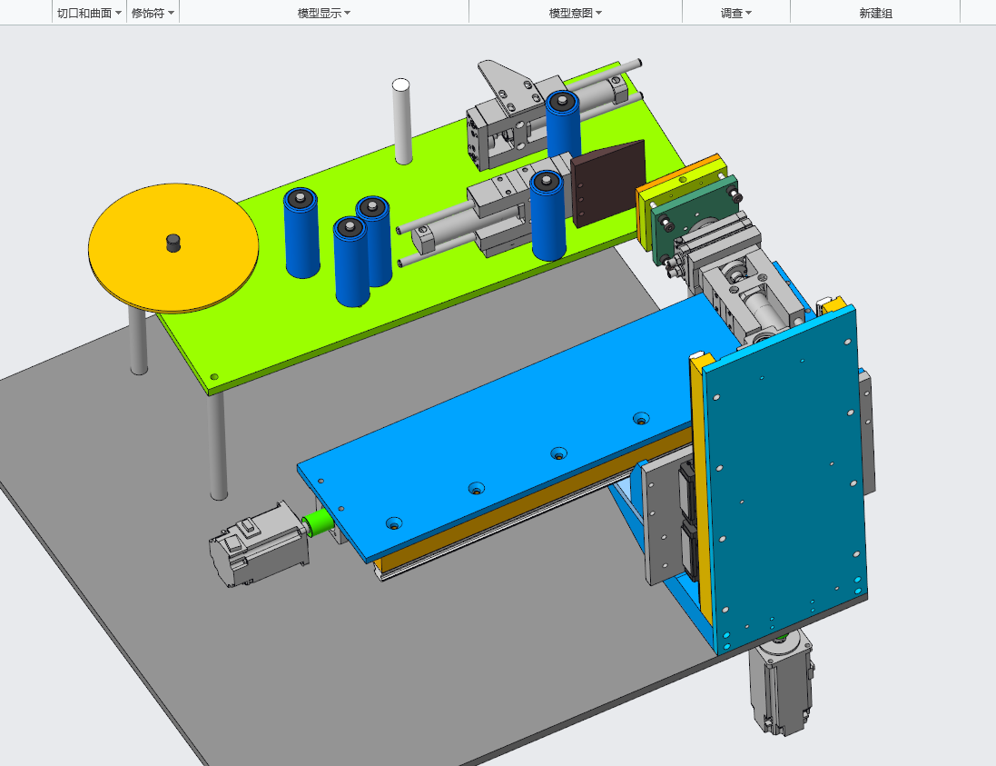 N308002 2-Axis Labeling Mechanism 3D Drawing