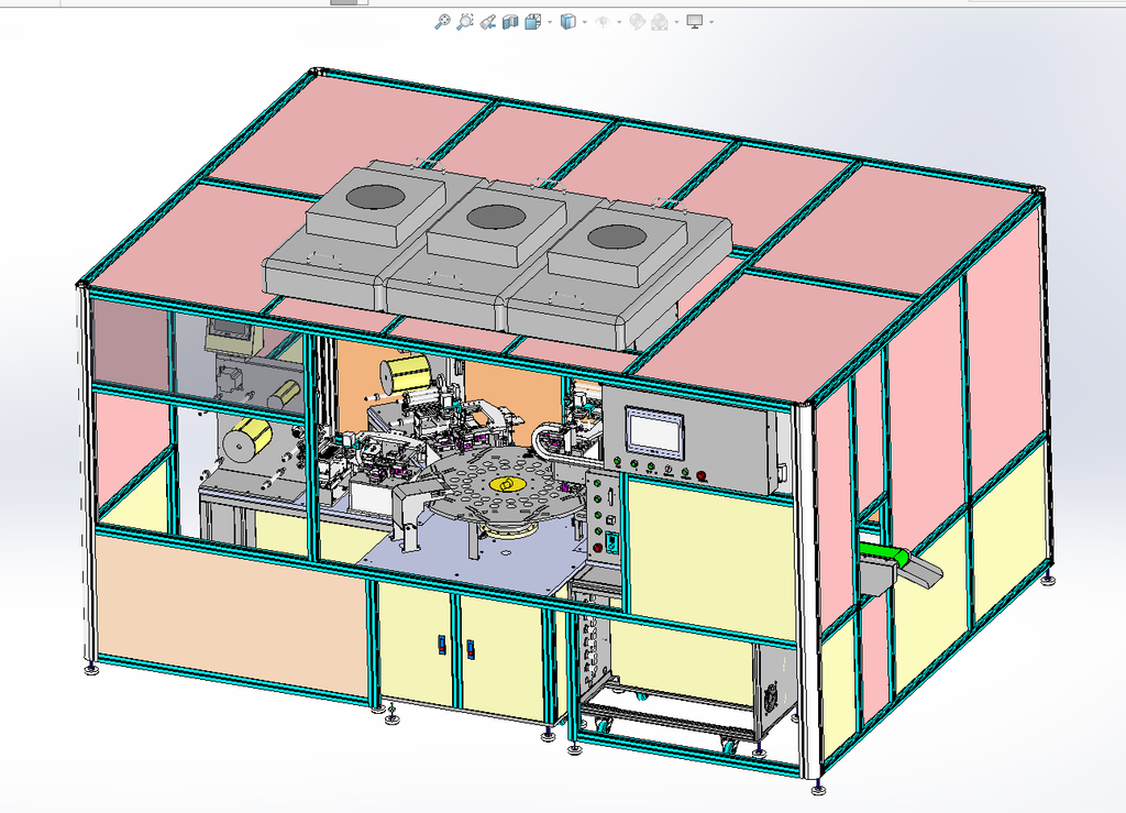 N308013 Fully Automatic Chip Mounter 3D Model (Pick & Place)