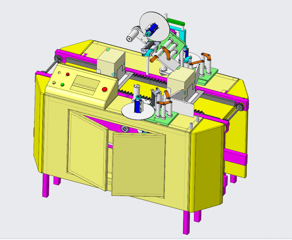 N308018 Box Labeling Machine (STEP Format)