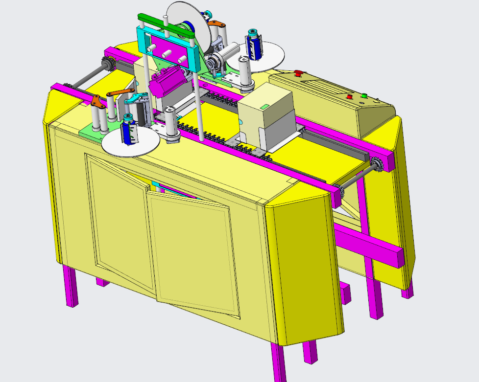 N308018 Box Labeling Machine (STEP Format)