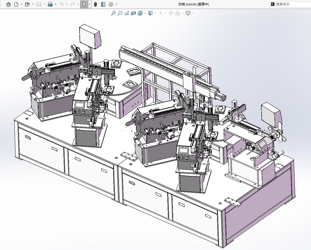 N308024 Multi-Station Foam Labeling Machine (Solidworks Format)