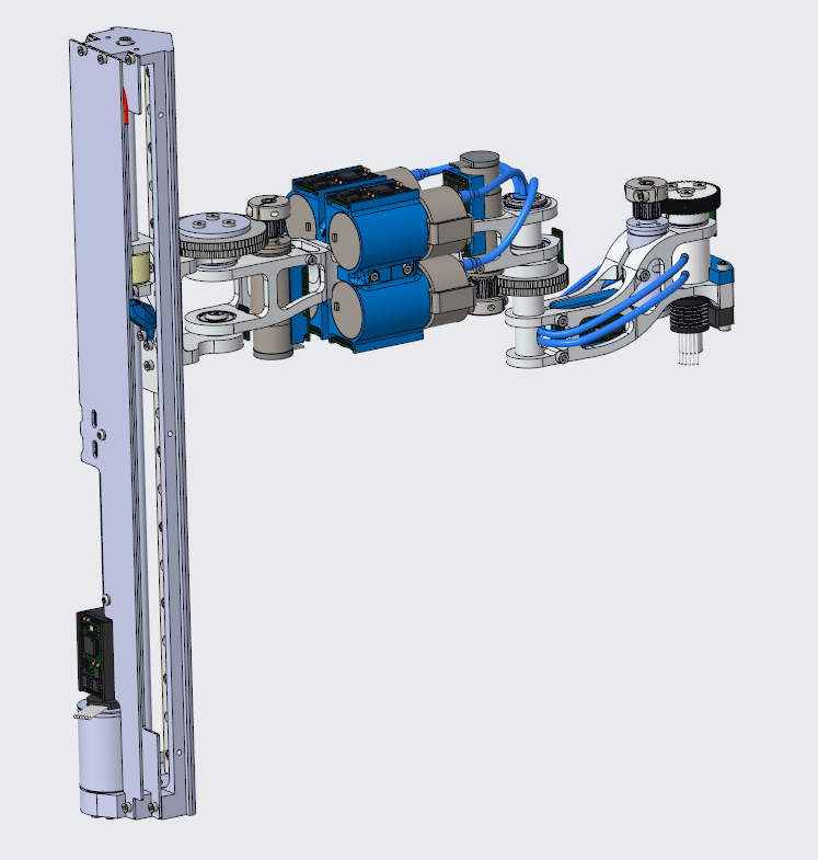 N311022 4-Axis SCARA Robotic Arm 3D Model Designed by SolidWorks with STEP File