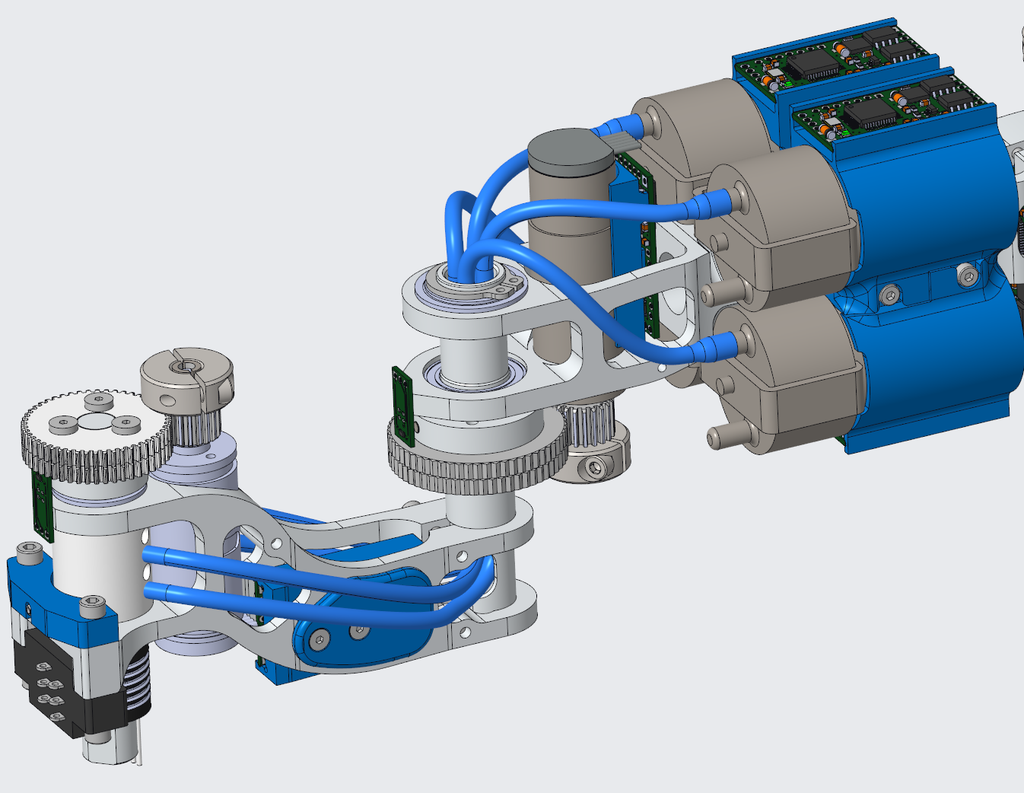 N311022 4-Axis SCARA Robotic Arm 3D Model Designed by SolidWorks with STEP File