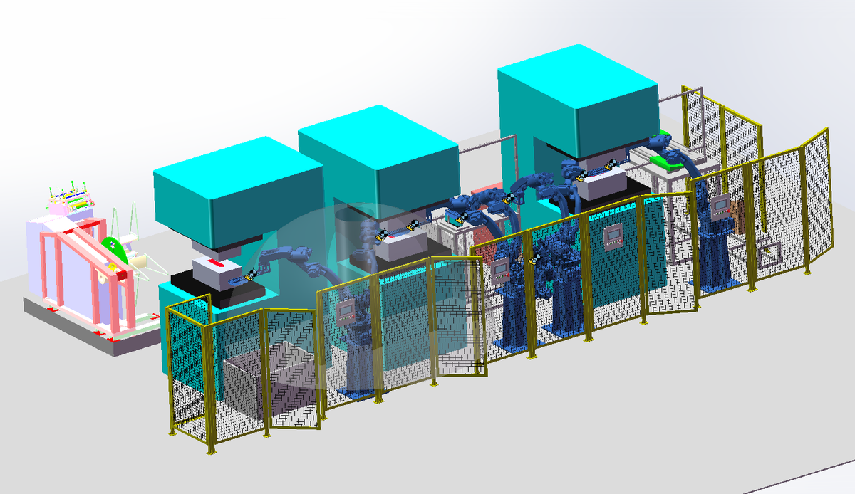 N311032 Loading & Unloading Solution for Stamping Line Robot