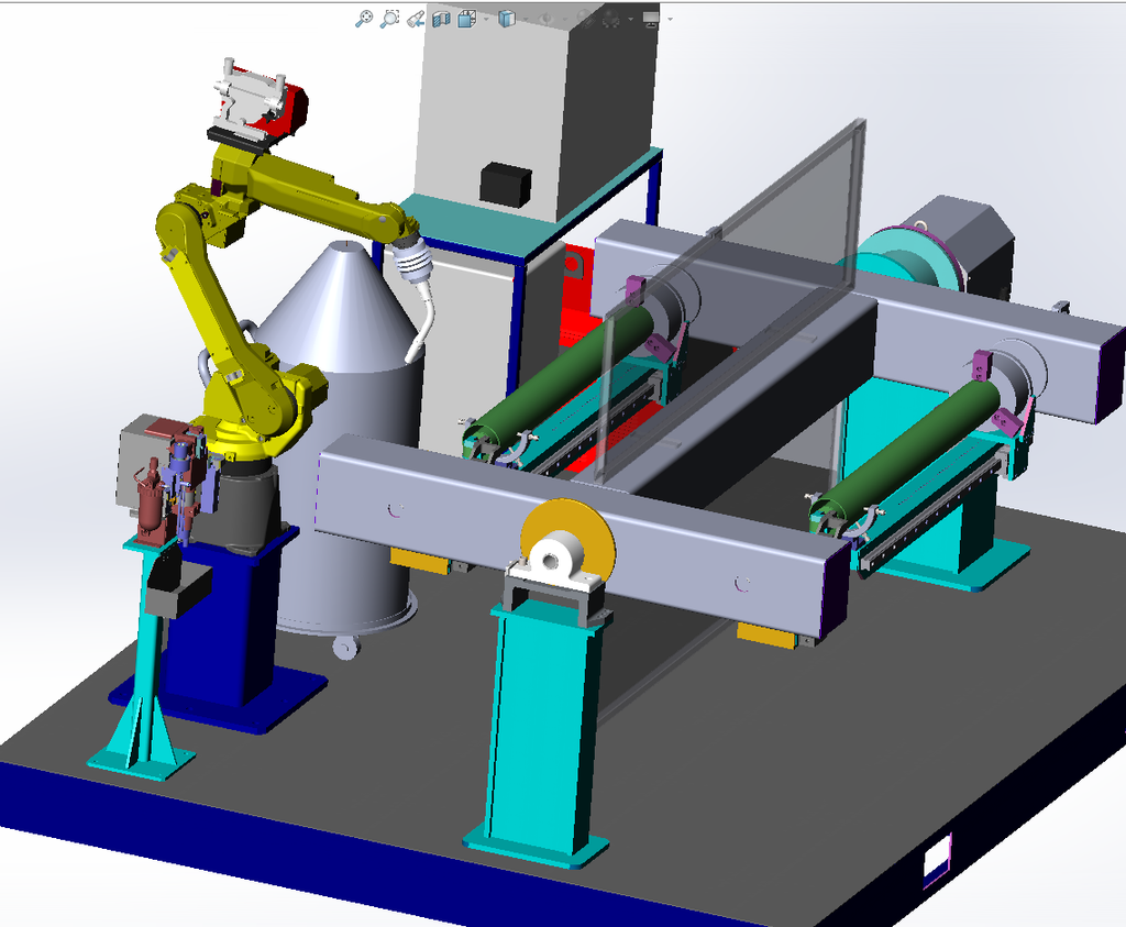 N311034 Shock Absorber Robotic Welding Workstation