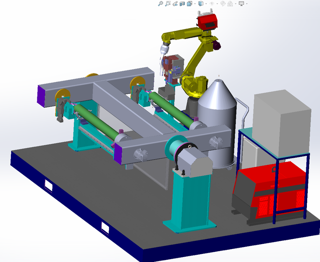 N311034 Shock Absorber Robotic Welding Workstation