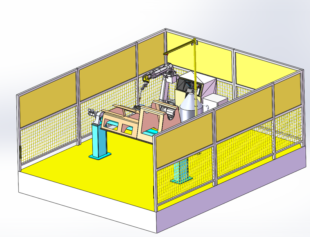 N311044 Mining Machinery Frame Robotic Welding Workstation