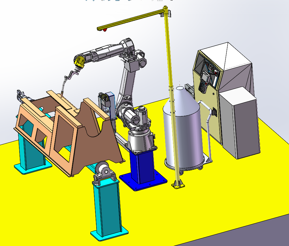 N311044 Mining Machinery Frame Robotic Welding Workstation