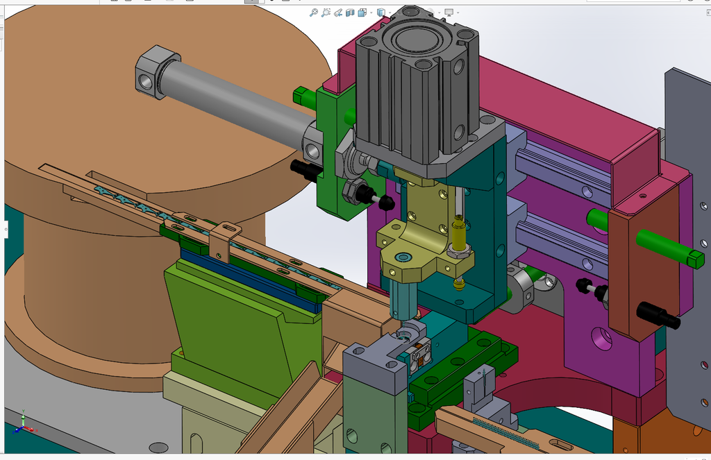 N313032-Non-Standard Precision Watch Parts Fork & Pin Assembly Machine 3D Model (SolidWorks)