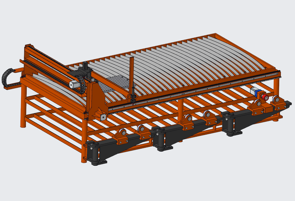 N314016-Patton 4-Axis CNC Plasma Cutting Machine 3D Model (STP)