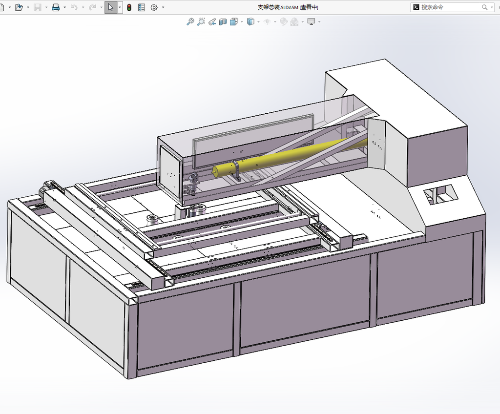 N314029-Die Laser Cutting Machine 3D Model (Solidworks)