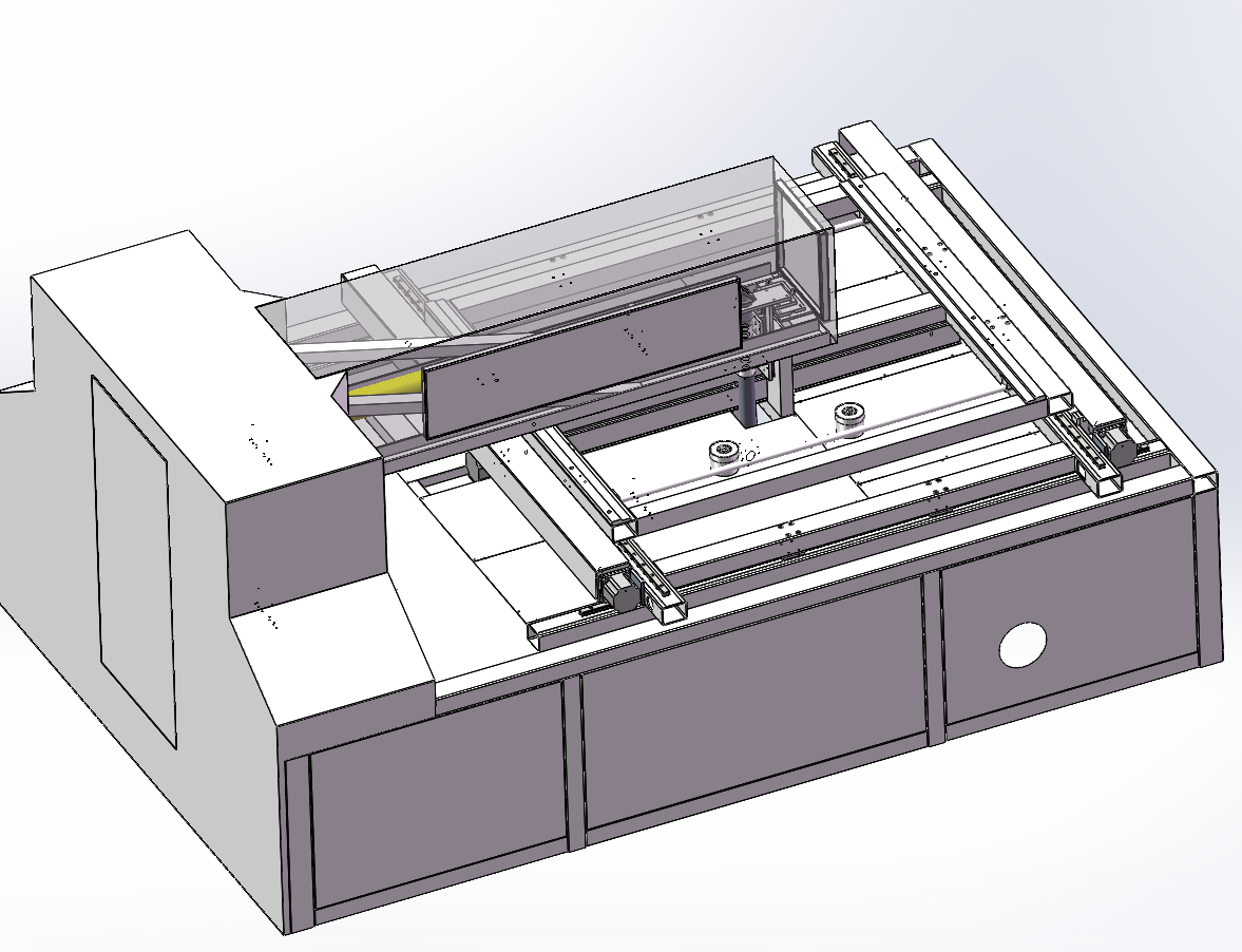 N314029-Die Laser Cutting Machine 3D Model (Solidworks)