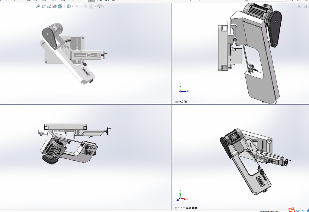 N314058-CNC Angle Cutting Machine 3D Model (Solidworks)