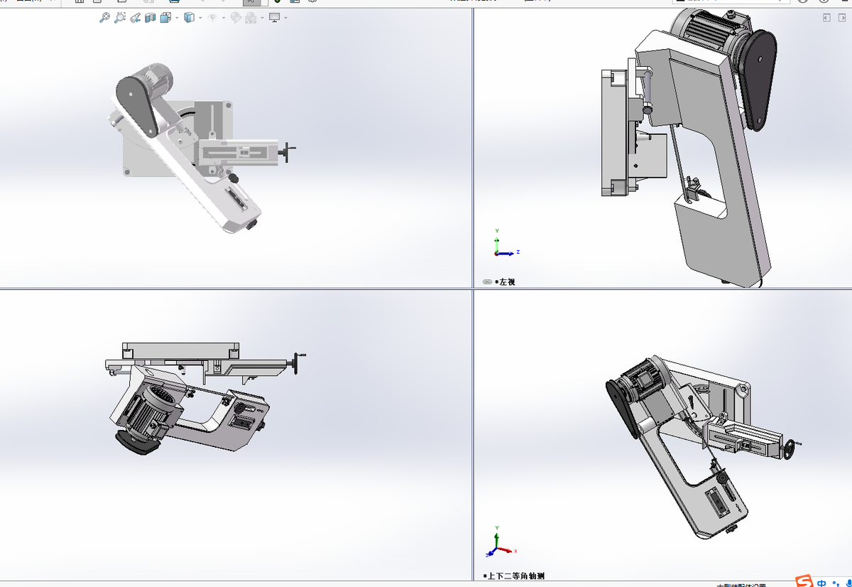 N314058-CNC Angle Cutting Machine 3D Model (Solidworks)