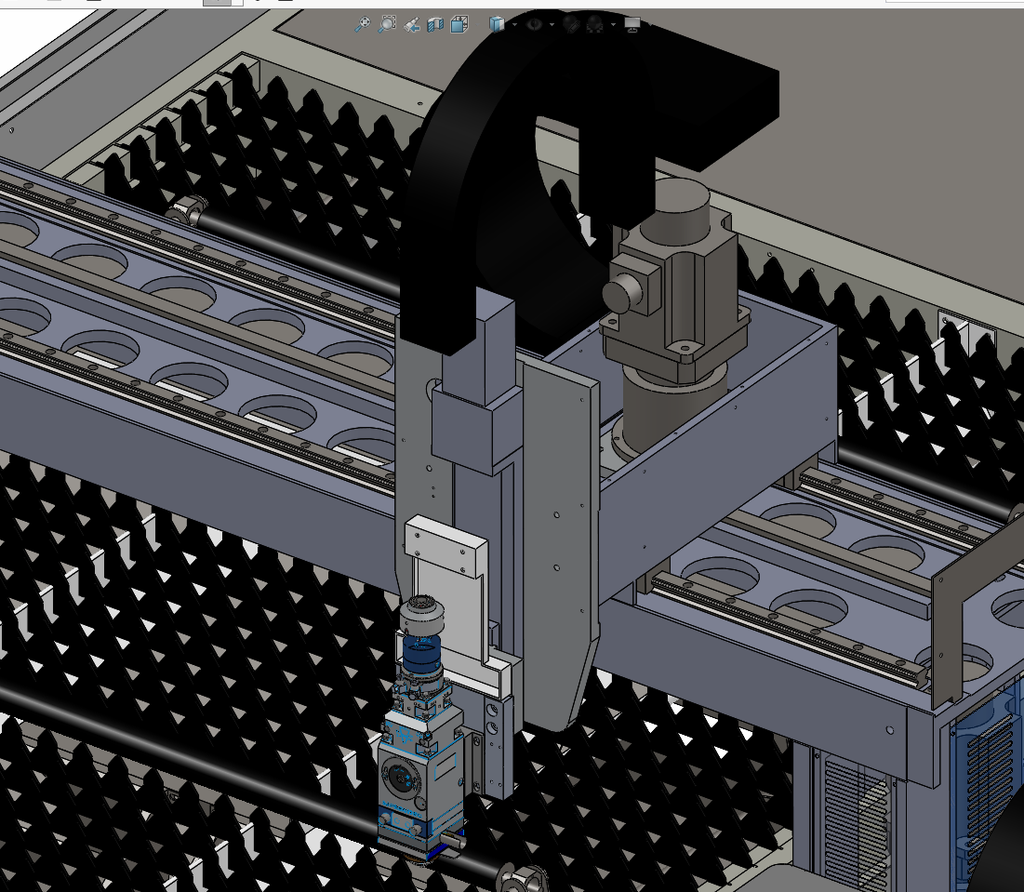 N314064-Laser Cutting Machine (Rack & Pinion Type) 3D Model (Solidworks)