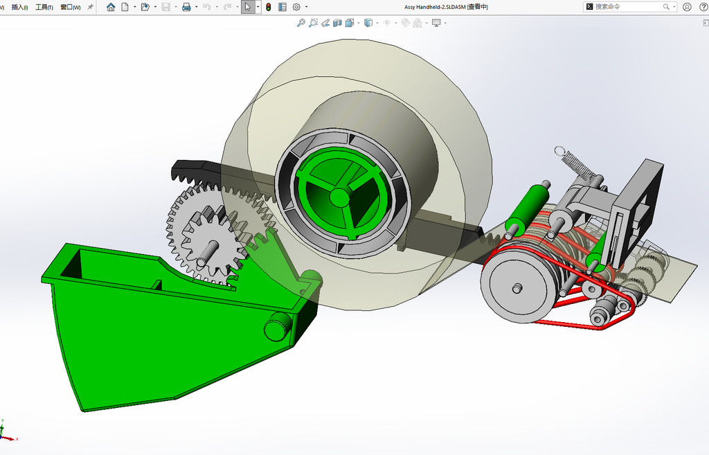 N314078-Clear Tape Cutting Machine 3D Model (Solidworks)