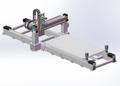 N314083-Gantry-Type 3D Laser Cutting Machine 3D Drawing (Solidworks + X_T)