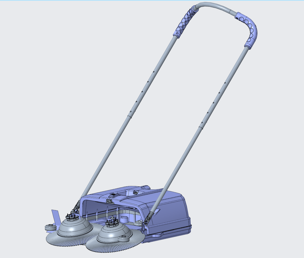 N346003 - Full-function Sweeping Vehicle 3D Modeling Drawings, Designed by ProE with STP Format