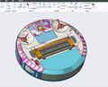 N346007 - Intelligent Sweeping Robot 3D Model Drawings, Designed by ProE with STP Format