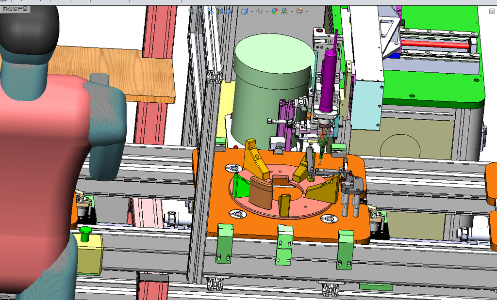 N301059 Semi-Auto Assembly Line with Return Conveyor (3D)
