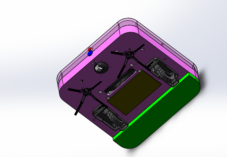 N346006 - Sweeping Robot Design Model Drawings, Designed by Solidworks with STEP & X_T Format