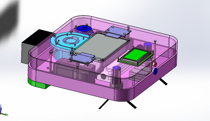 N346006 - Sweeping Robot Design Model Drawings, Designed by Solidworks with STEP & X_T Format