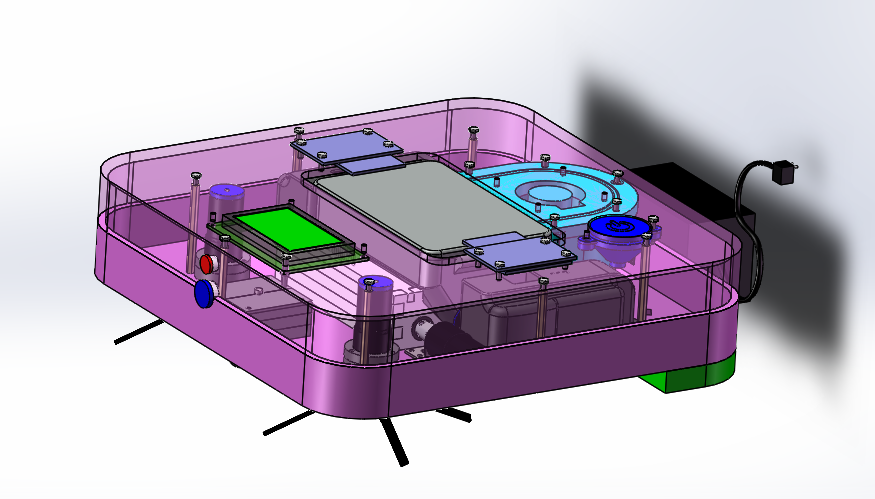 N346006 - Sweeping Robot Design Model Drawings, Designed by Solidworks with STEP & X_T Format
