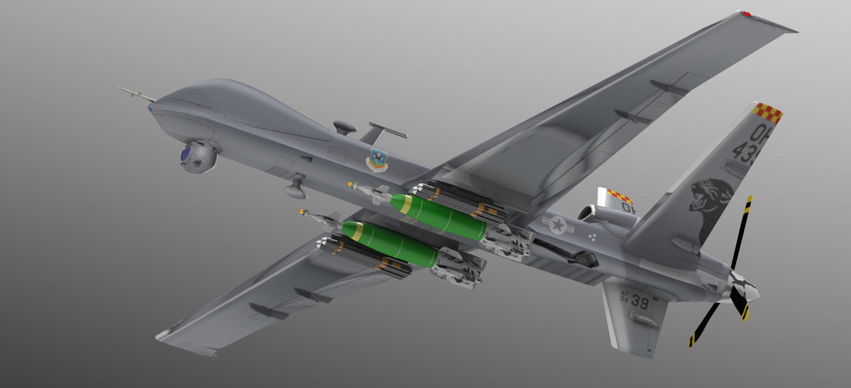 N348008 - MQ-9 UAV 3D Model Drawings