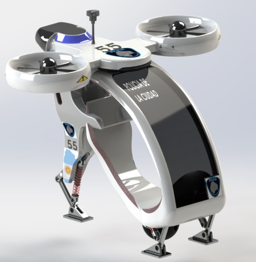 N348014 - USO Concept UAV 3D Model Drawings, STEP Format