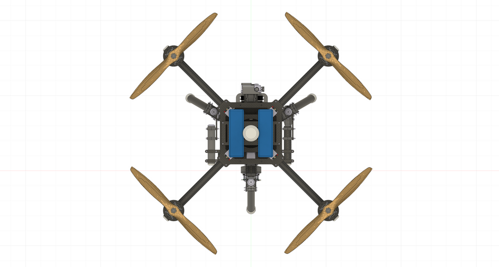 N348015 - X4 Aerial Quadcopter UAV 3D Model Drawings, STP Format