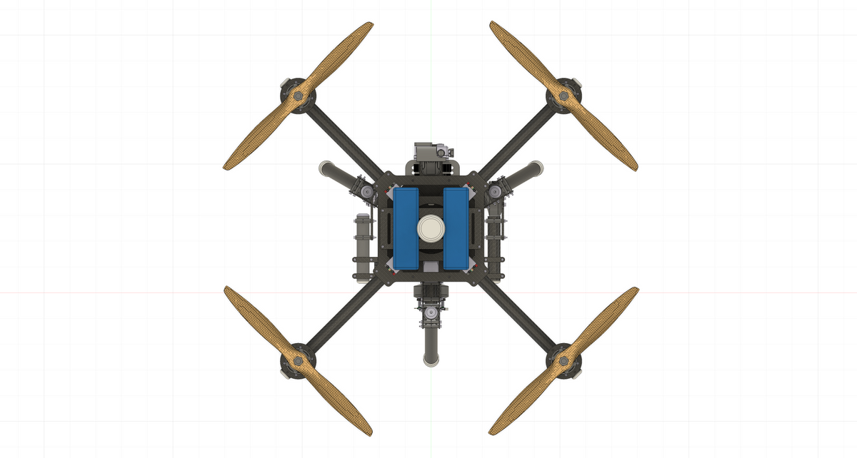 N348015 - X4 Aerial Quadcopter UAV 3D Model Drawings, STP Format