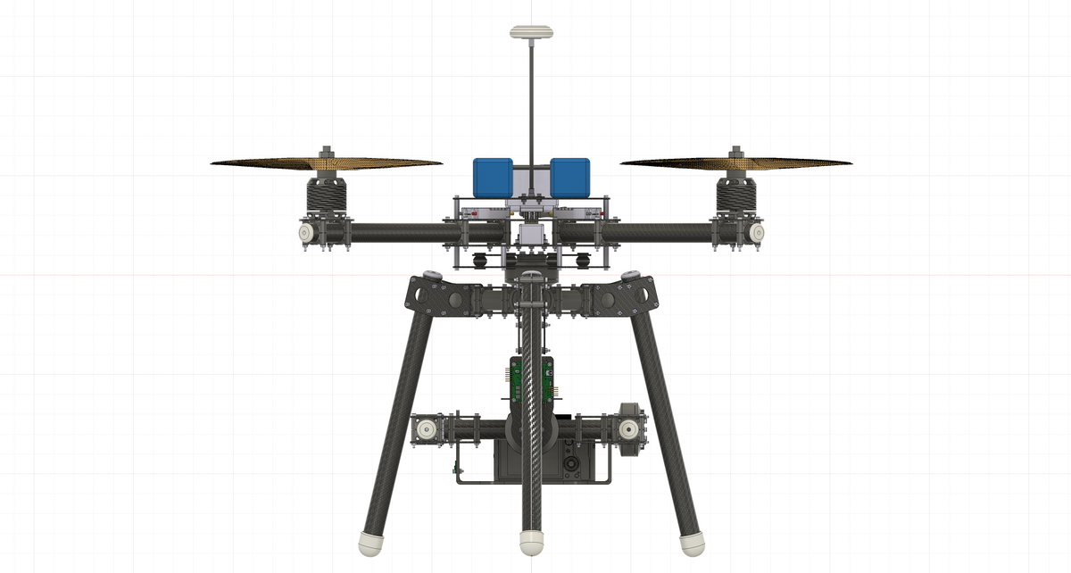 N348015 - X4 Aerial Quadcopter UAV 3D Model Drawings, STP Format