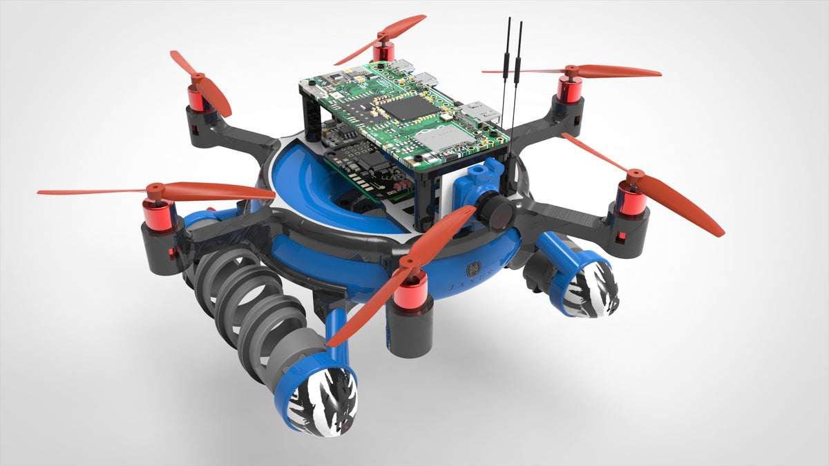 N348013 - UGV Hexacopter Flying UAV 3D Model Drawings, IGS Format