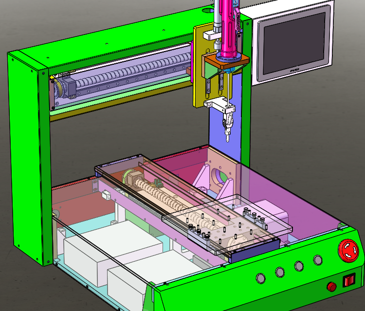 N304022 - Typical XYZ Table-type 3-axis Screw Machine, Blowing-type Screw Locking Machine