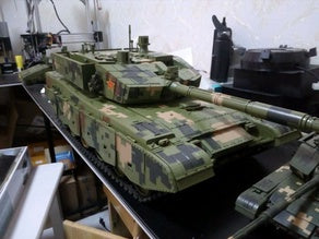 N349005 - ZTZ-99A Tank Toy 3D Printing Drawings, STL Format