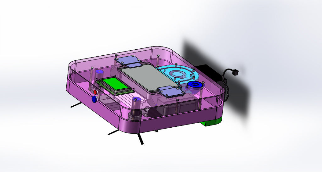 N346006 - Sweeping Robot Design Model Drawings, Designed by Solidworks with STEP & X_T Format